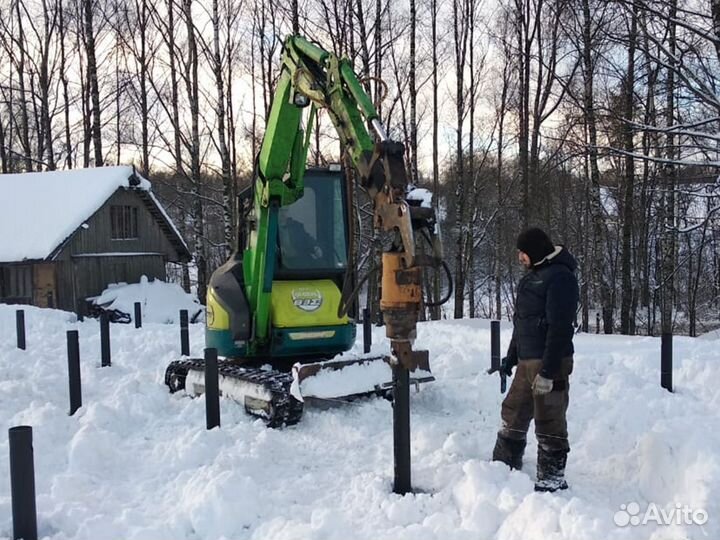 Винтовые сваи под дом