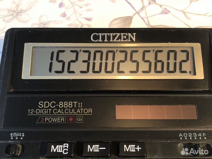 Калькулятор Citizen sdc-888