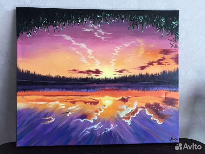Картина маслом на холсте пейзаж