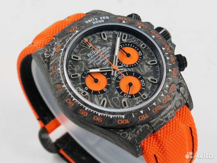 Часы Rolex Cosmograph Daytona DIW Carbon Orange 02