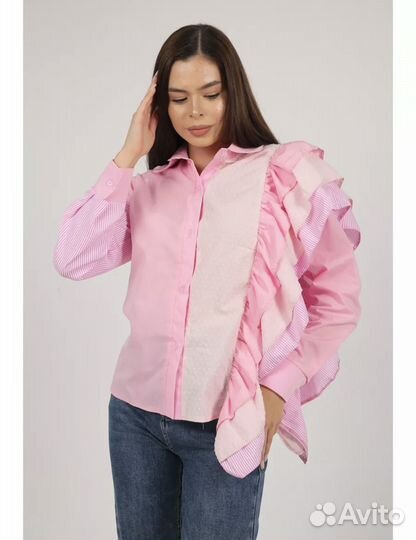 Рубашка с воланами