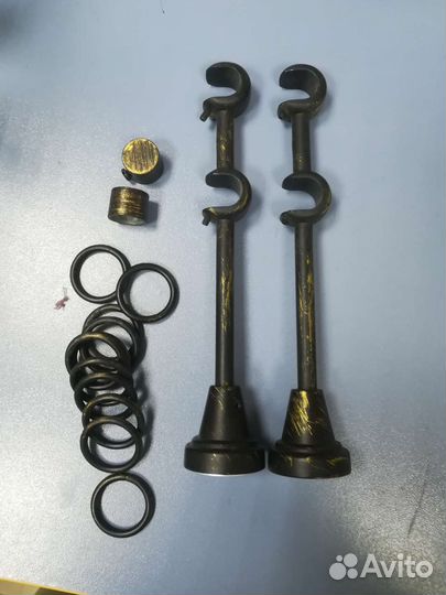 Комплект для карниза для штор, почерненое золото