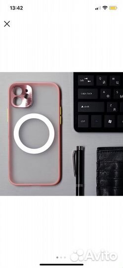 Чехол на iPhone 12, 12pro, 12mini с magsafe