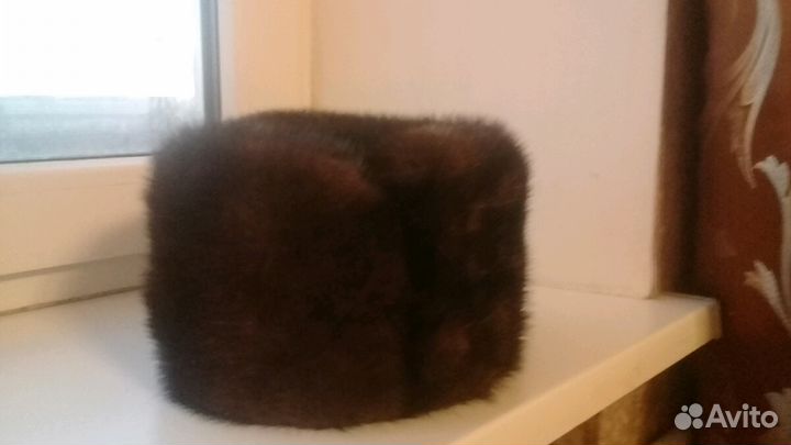 Мужская шапка, норковая, новая
