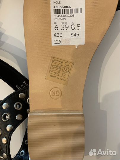 Сандалии кожаные topshop