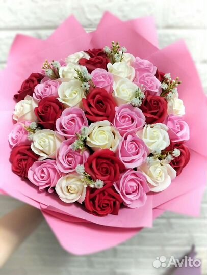 Букет цветов из мыла