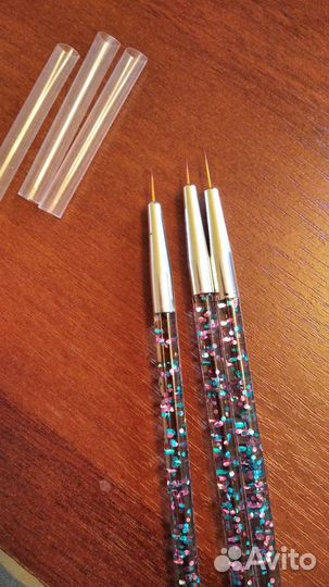 Кисти для маникюра, дизайна, тонкие, новые