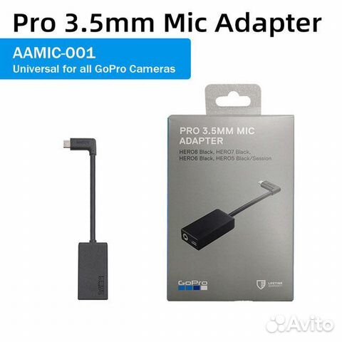 Адаптер для микрофона GoPro 11/10/9/8/7/6/5