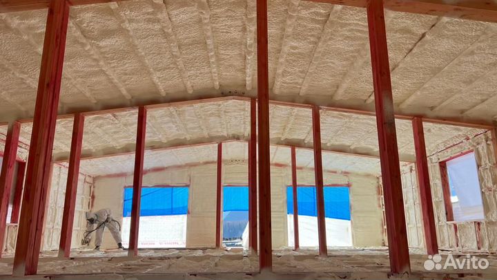 Утепление пенополиуретаном мансарды пеной ППУ