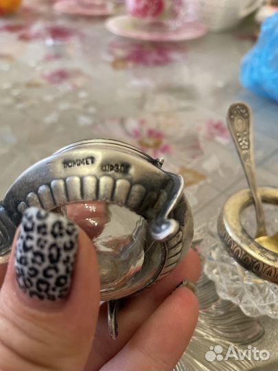 Солонки хрусталь мельхиор СССР