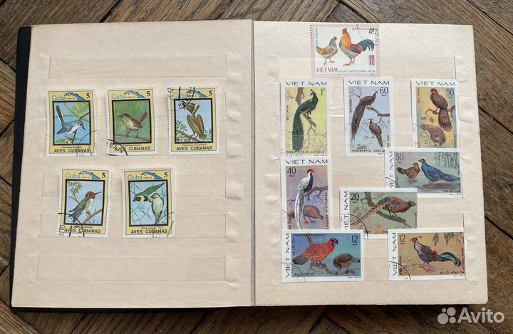 Альбом почтовых марок СССР (птицы)