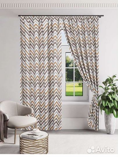 Шторы блэкаут, комплект 300 ширина 250 высота