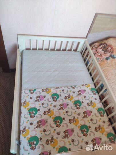 Детская кровать IKEA с матрасом