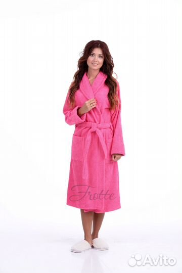 Халат женский махровый классический