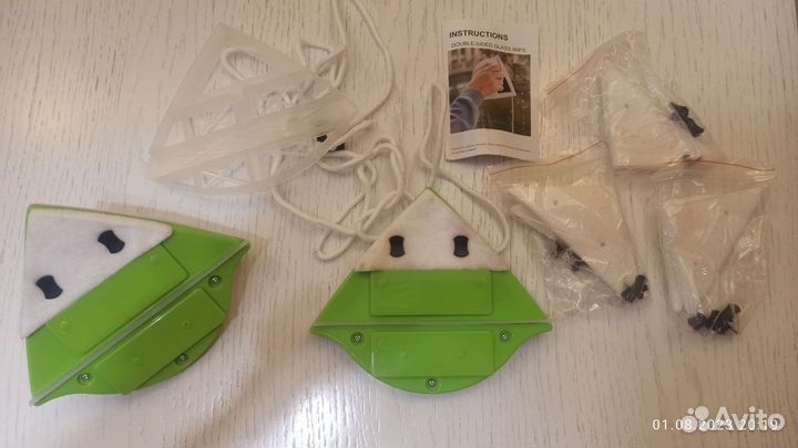 Магнитная щетка для окон deko