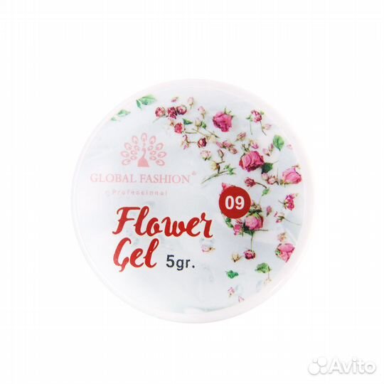 Гель с сухоцветами 5 гр, Flower Gel 09