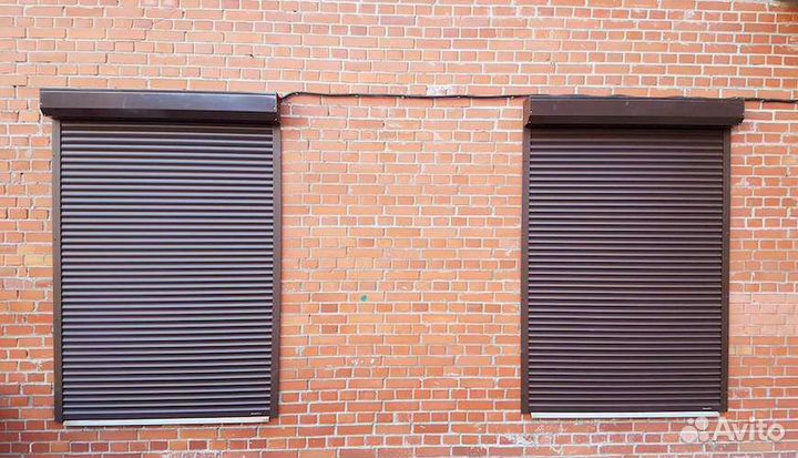 Защитные рольставни на окна Alutech 850х1250мм