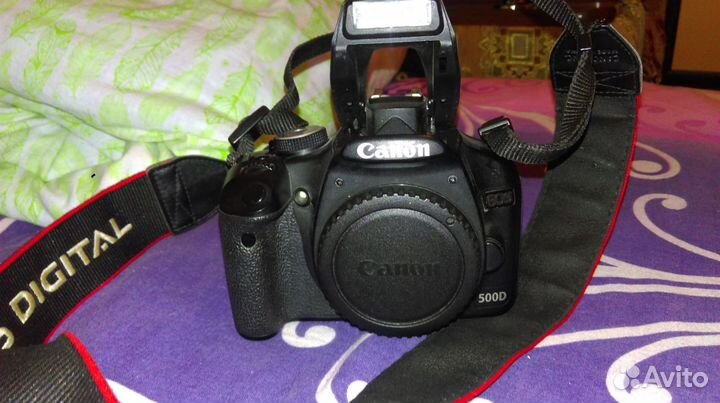 Срочнозеркальный фотоаппарат Cannon 500d+Объектив