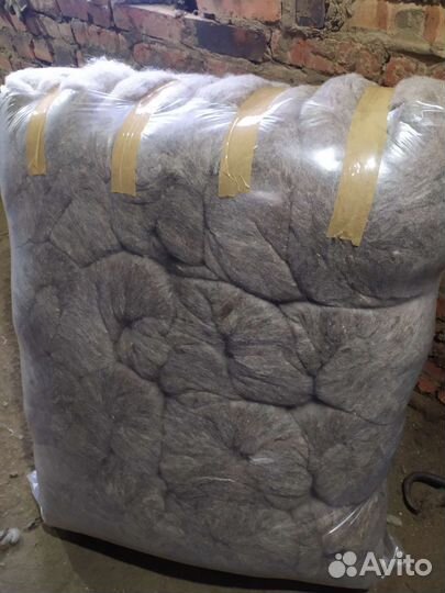 Шерсть овечья битая