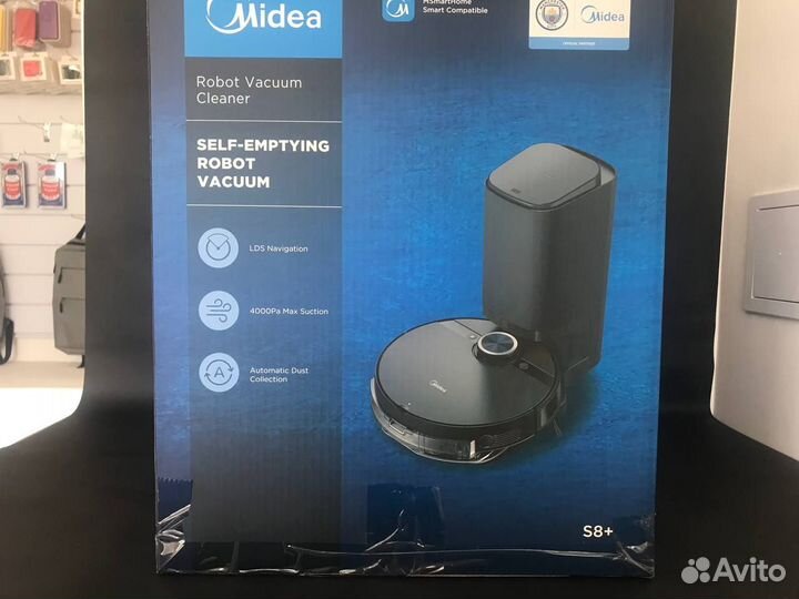 Робот-пылесос Midea S8 + Plus, черный