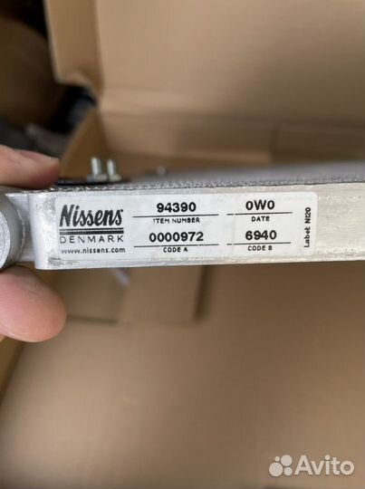 Радиатор кондиционера Nissens 94390