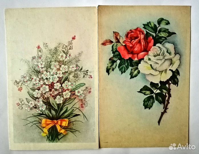 Открытки 50-х годов СССР