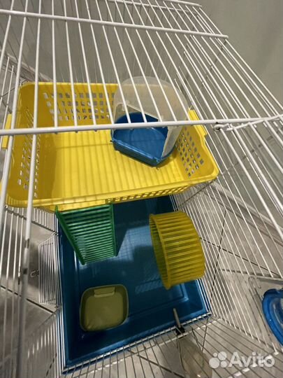 Клетка для грызунов с трубами