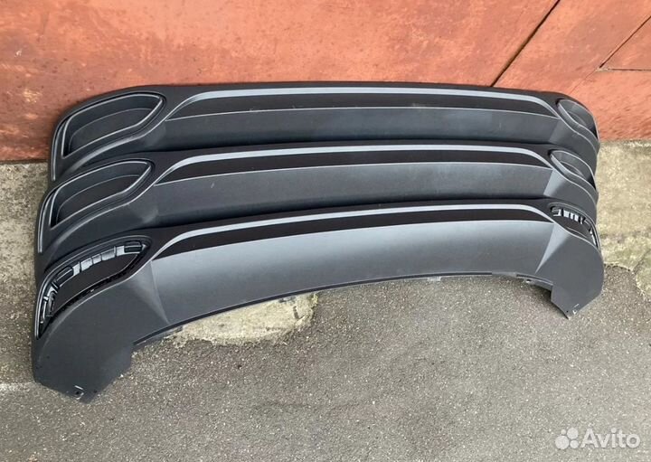 Юбка бампера задняя Volkswagen Polo 6 2020