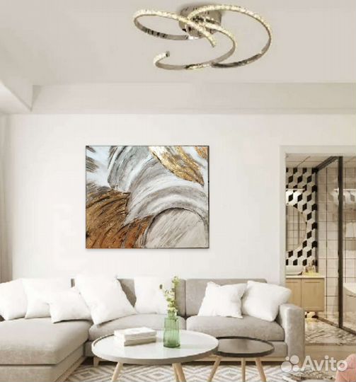 Картина большая интерьерная абстракция в наличии