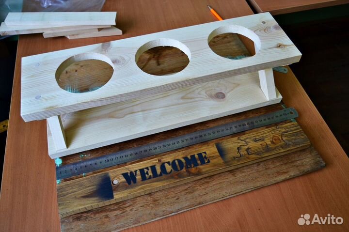 Деревянные кашпо