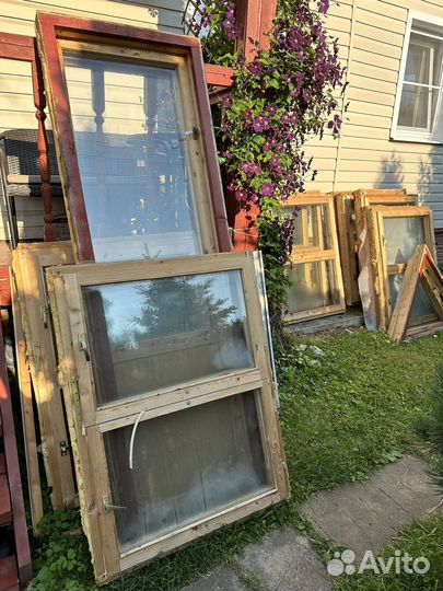 Окна деревянные бу. Самовывоз, Чеховский р-н, мо