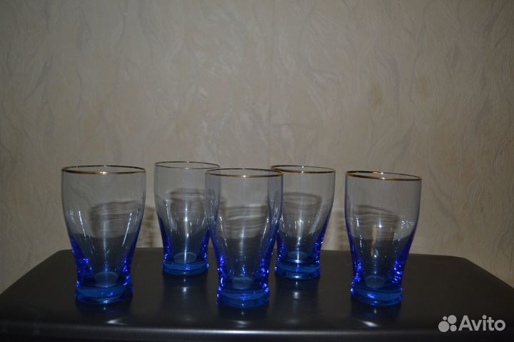 Бокалы, фужеры СССР, цветное стекло