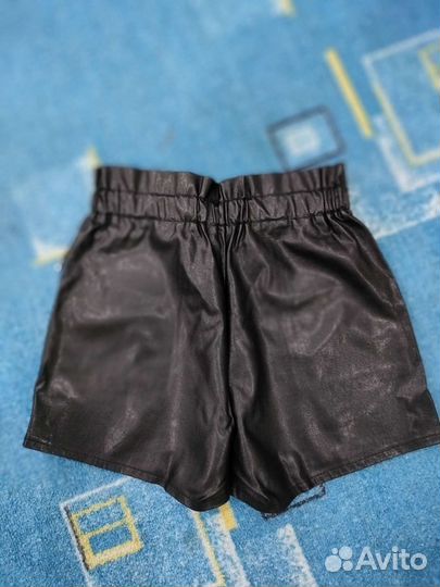 Шорты женские кожаные