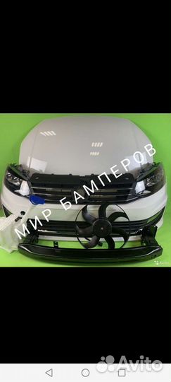 Бампер VW polo в цвет кузова