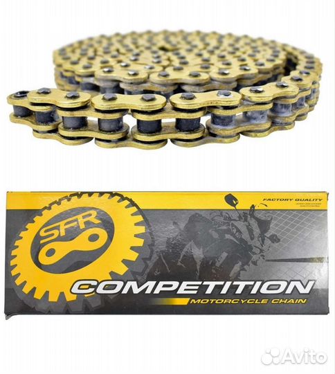 Цепь SFR для мотоцикла усиленная,сальниковая 520