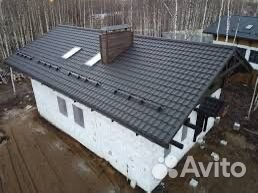 Металлочерепица квинта RAL 7024 мокрый асфальт