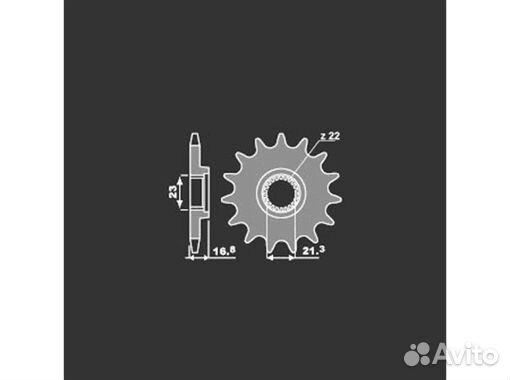 Звезда передняя PBR 443 C16