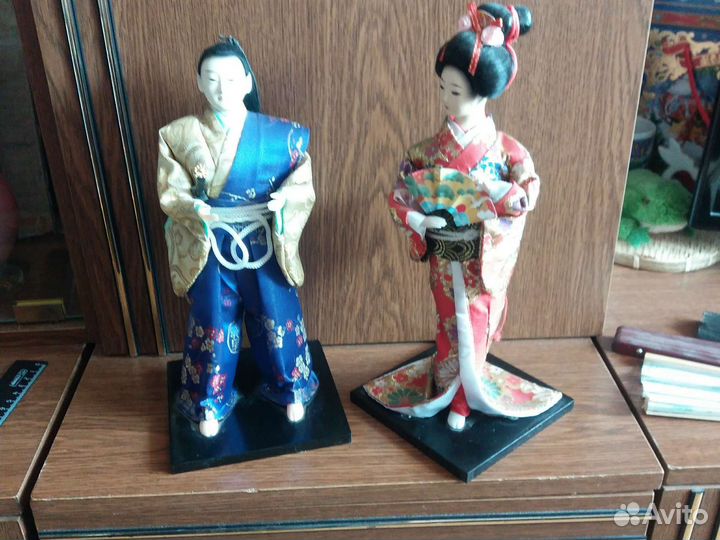 Коллекцинные куклы гейша и samurai