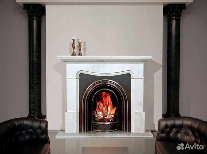 Камин из мрамора