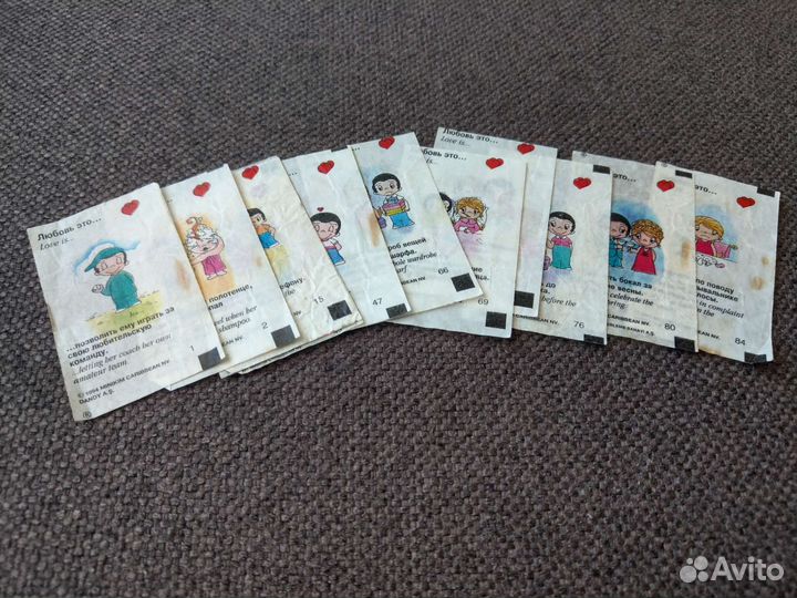 Вкладыши Love is 2, 3, 4, 7, 8 series