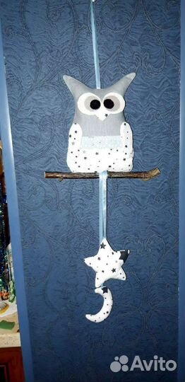 Сова подвеска декоративная