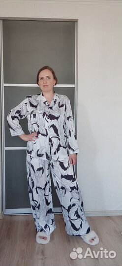 Костюм женский в пижамном стиле