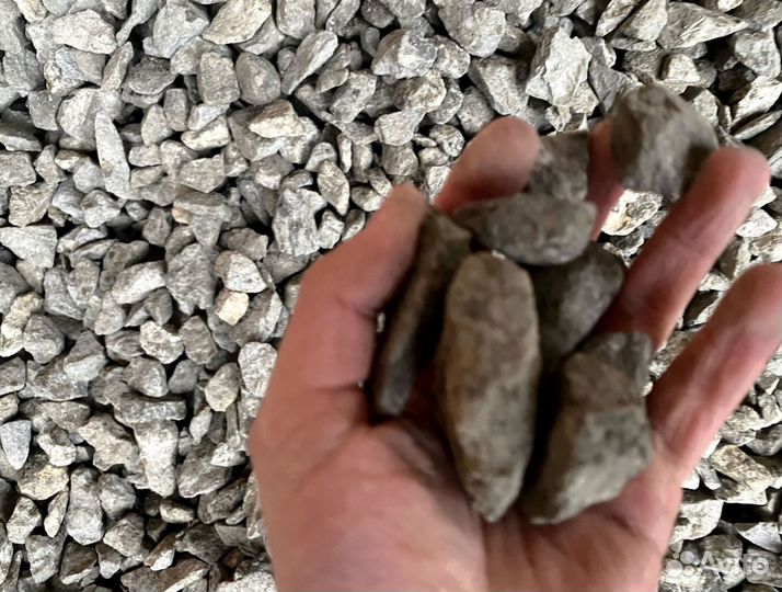 Щебень, Песок