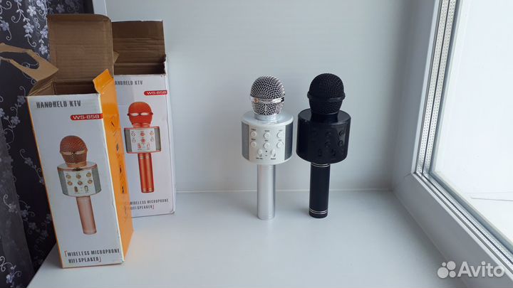 Новый Микрофон калонка беспроводной, микрофон детс