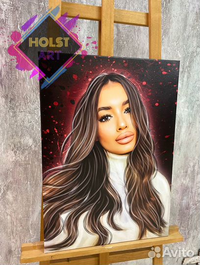 Портрет на холсте по фото