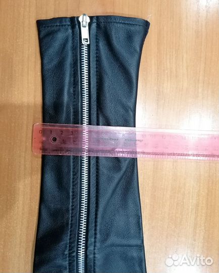 Перчатки кожаные без пальцев