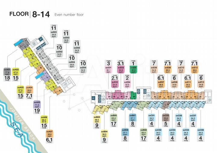 1-к. квартира, 40 м² (Таиланд)