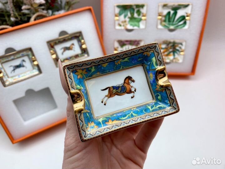 Набор пепельниц Hermes Cheval и Passifolia