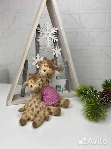 Игрушка жираф ручной работы тедди жираф hand made