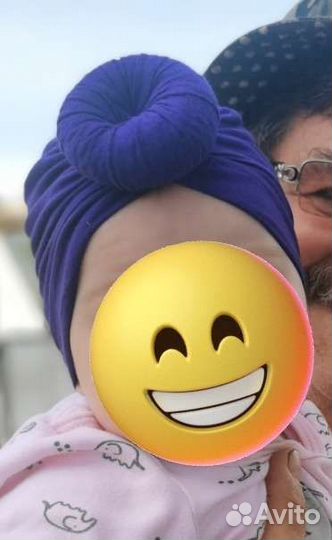 Шапки для девочки 0-7 мес весна 4 шт